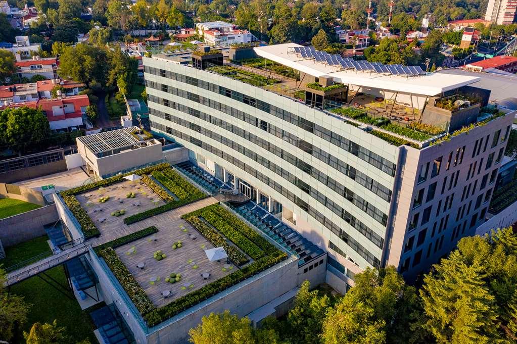 Galeria Plaza San Jeronimo Hotel Cidade do México Exterior foto Aerial view of the campus